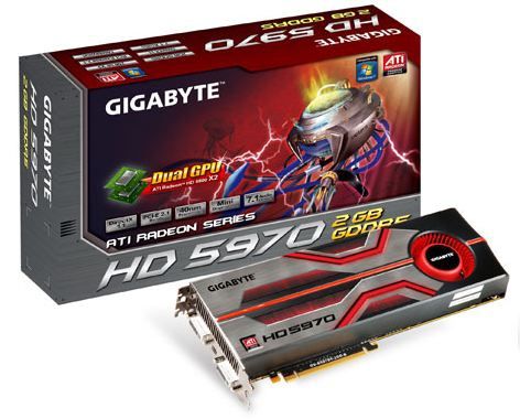 GIGABYTE R597D52GDB graphics card AMD Radeon HD5970 2 GB GDDR5