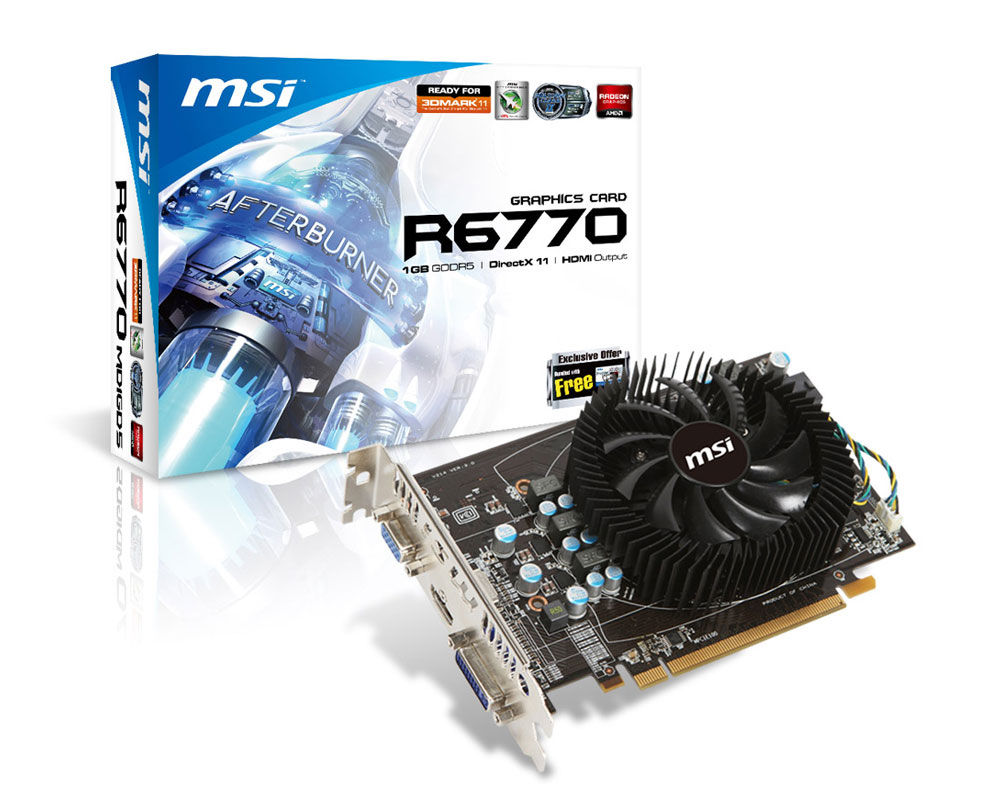 MSI 912-V214-048 graphics card AMD Radeon HD6770 1 GB GDDR5