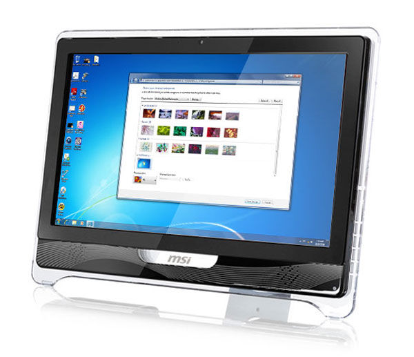 MSI Wind Top AE2220 Intel® Core™2 Duo T6600 54.6 cm (21.5") 1920 x 1080 pixels Touchscreen 4 GB DDR2-SDRAM 640 GB NVIDIA® GeForce® 9300 Windows 7 Home Premium Black, White