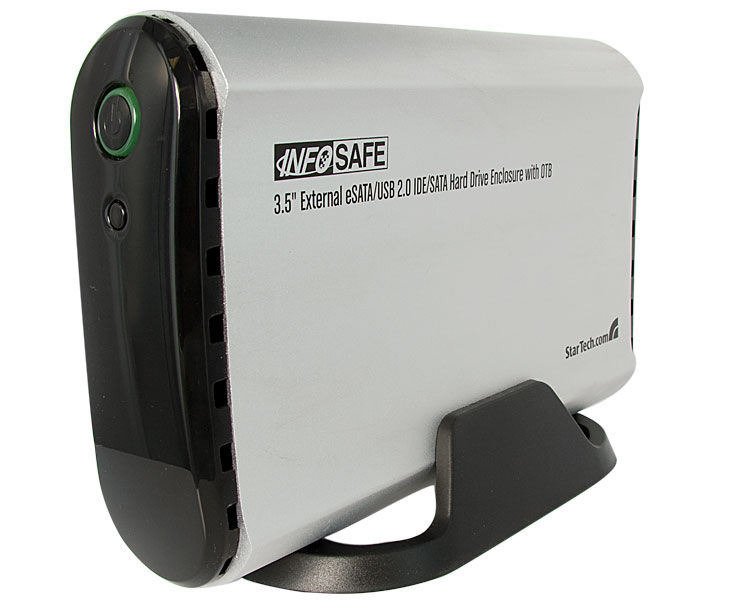 StarTech.com UNI3510U2E storage drive enclosure Black, Silver 3.5"