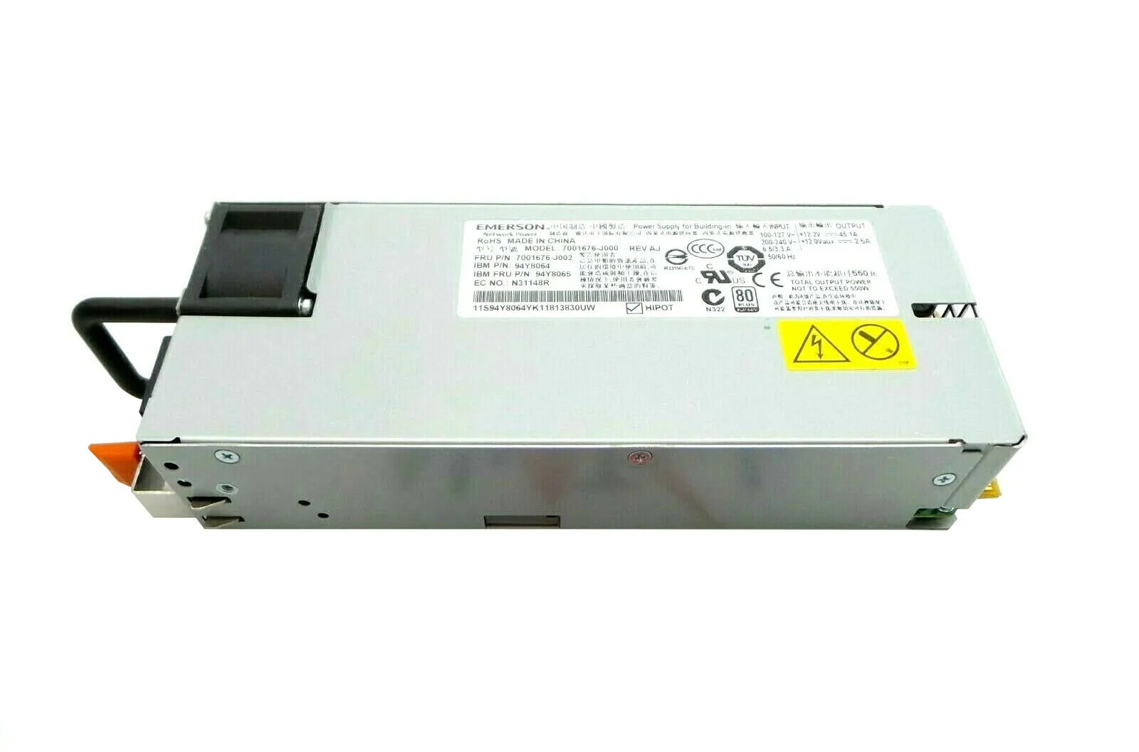 94Y8065 - IBM 550-Watts Power Supply For xSeries x3650 M4 Server