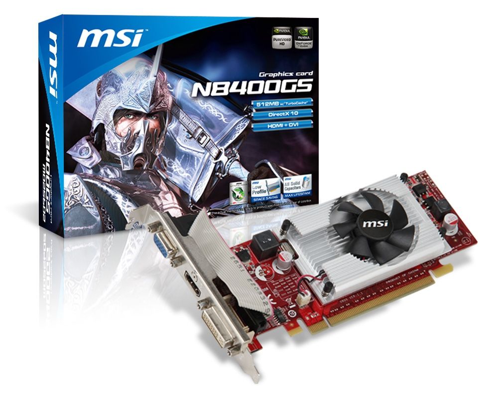 MSI N8400GS-MD256/TC graphics card NVIDIA GeForce 8400 GS 0.25 GB GDDR2