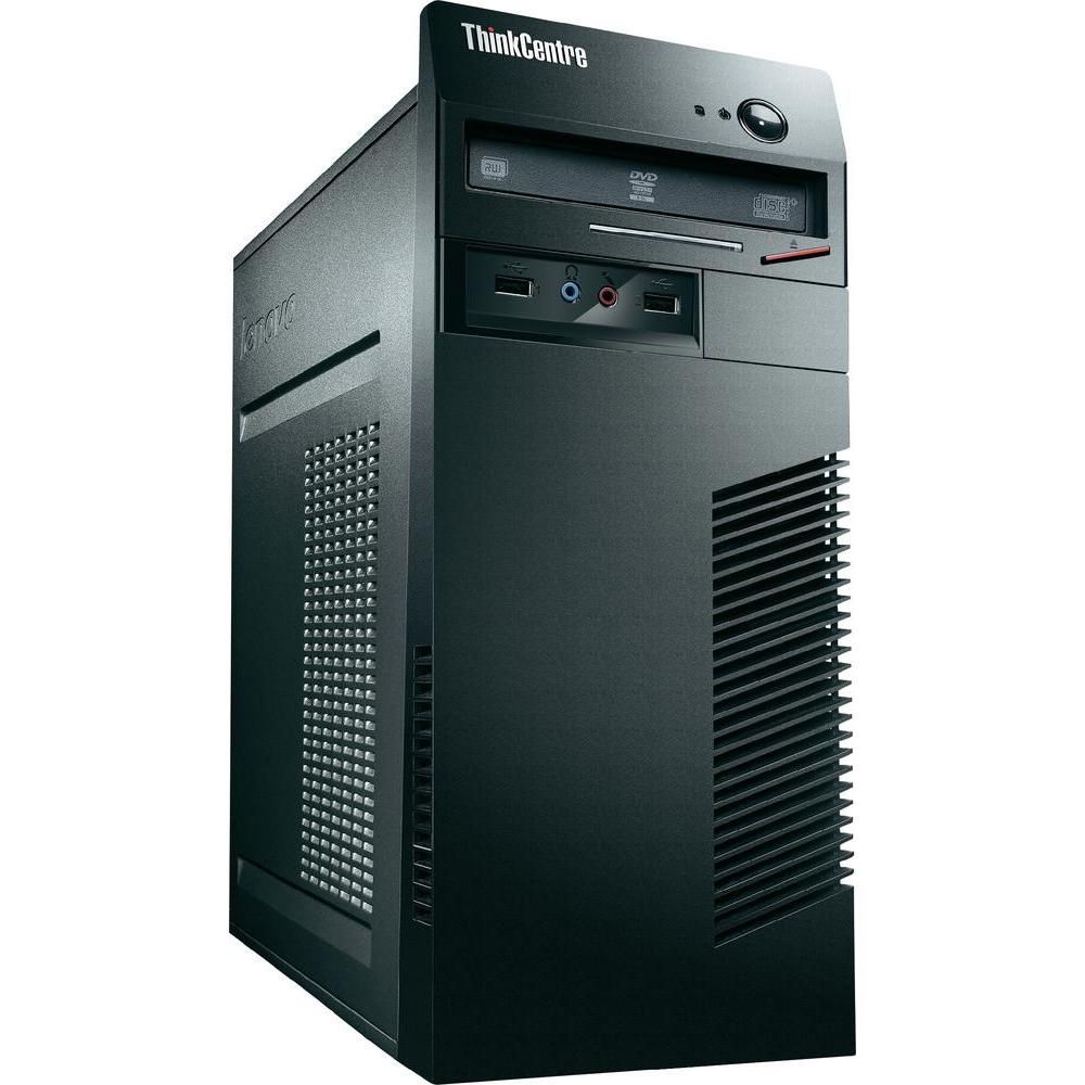 Lenovo ThinkCentre M71e Intel® Core™ i3 i3-2100 2 GB DDR3-SDRAM 250 GB Windows 7 Professional Tower PC Black, Red, Silver