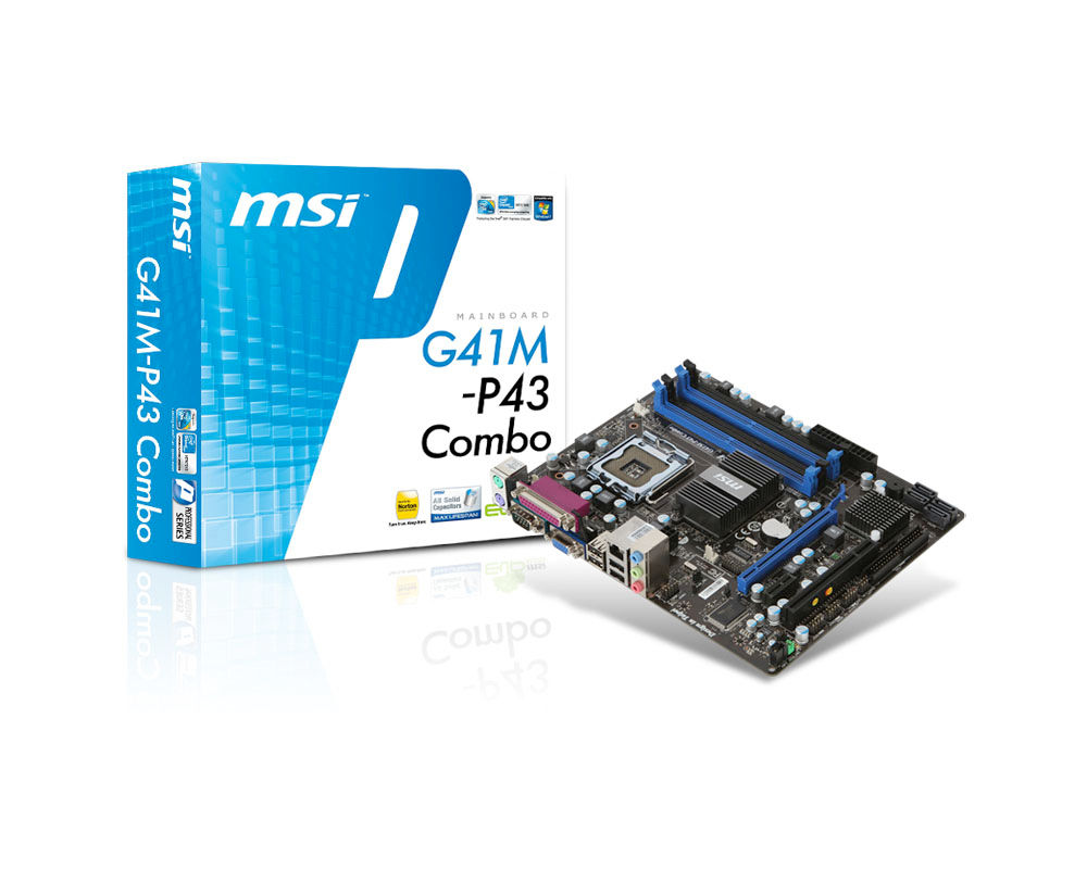 MSI G41M-P43 Combo Intel® G41 LGA 775 (Socket T) micro ATX