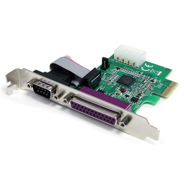 StarTech.com 1S1P Native PCI Express Parallel Serial Combo Card with 16950 UART