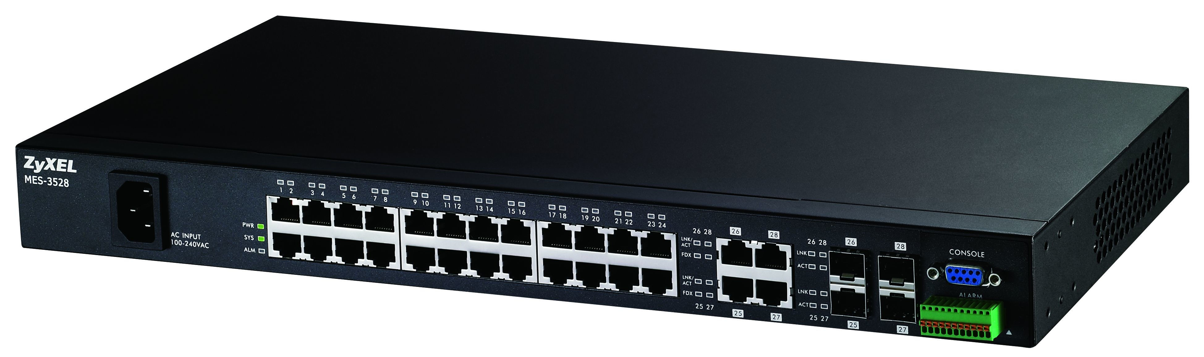 Zyxel MES-3528 Managed L2 Fast Ethernet (10/100) 1U Black