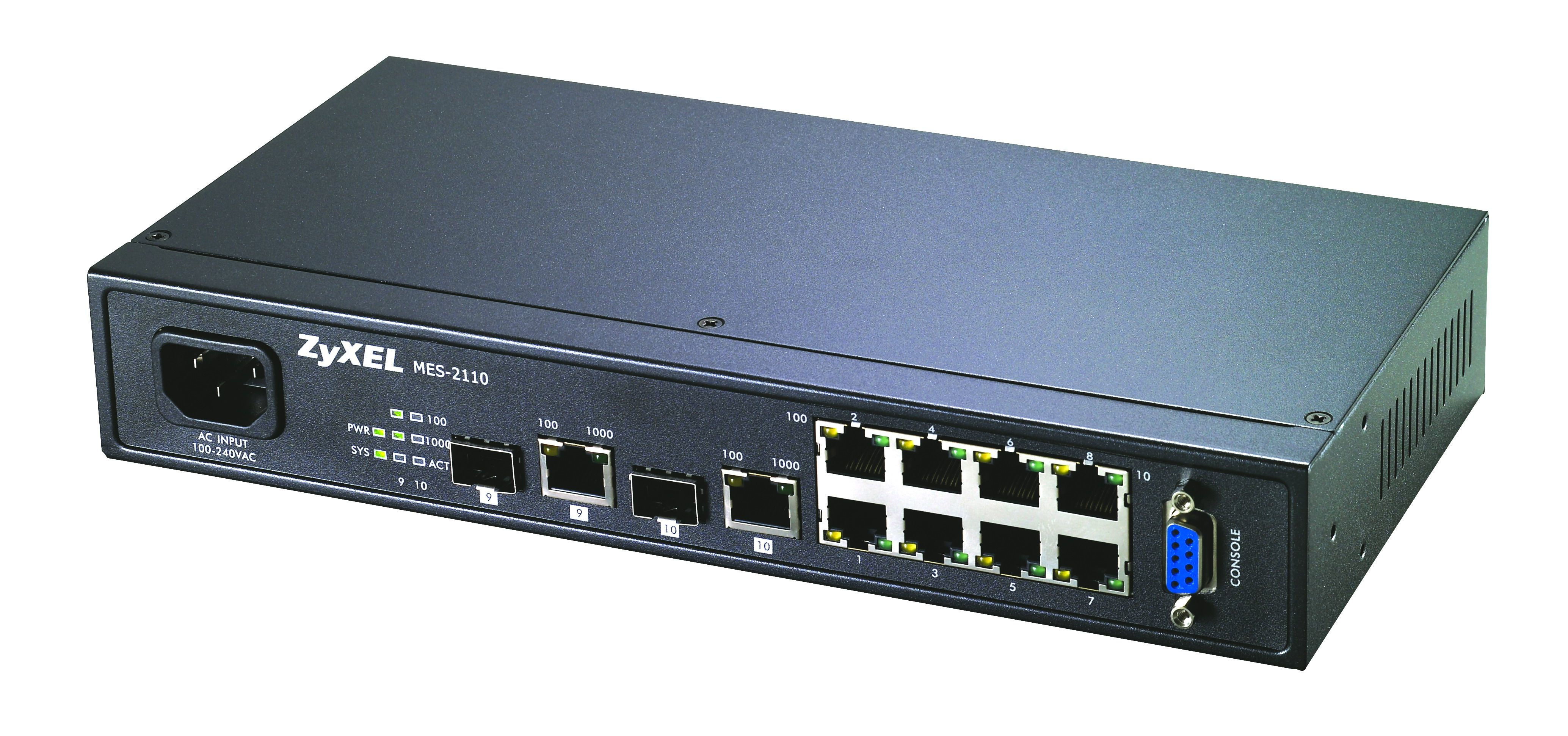 Zyxel MES-2110 Managed L2 Fast Ethernet (10/100) Black