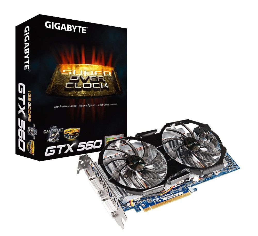 GIGABYTE GV-N56GSO-1GI graphics card NVIDIA GeForce GTX 560 1 GB GDDR5