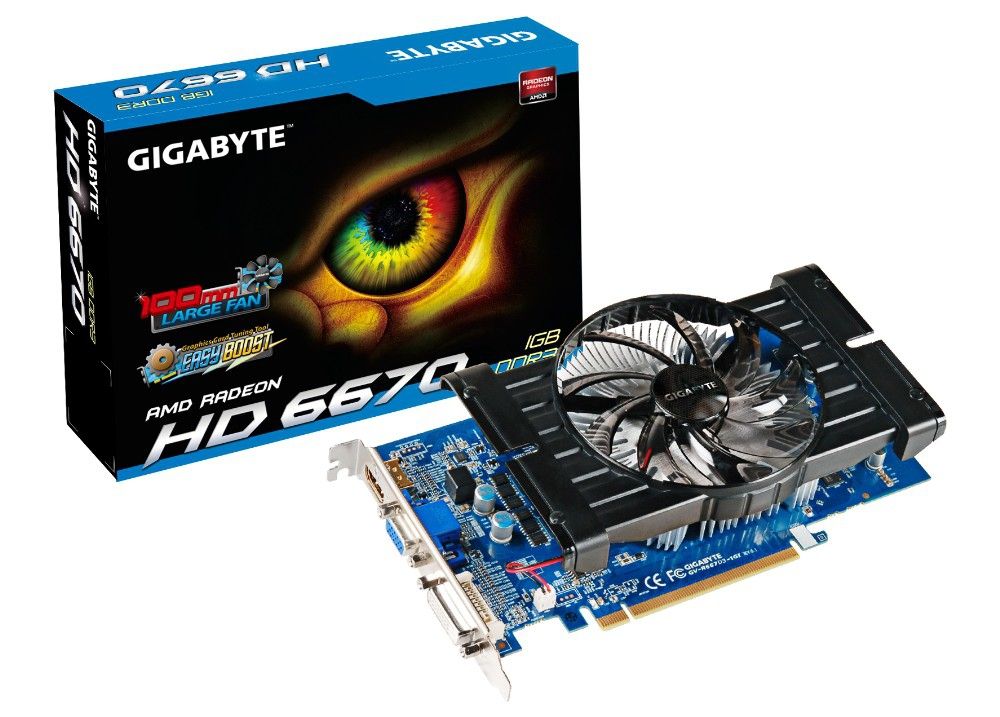 GIGABYTE GV-R667D3-1GI graphics card AMD Radeon HD6670 1 GB GDDR3