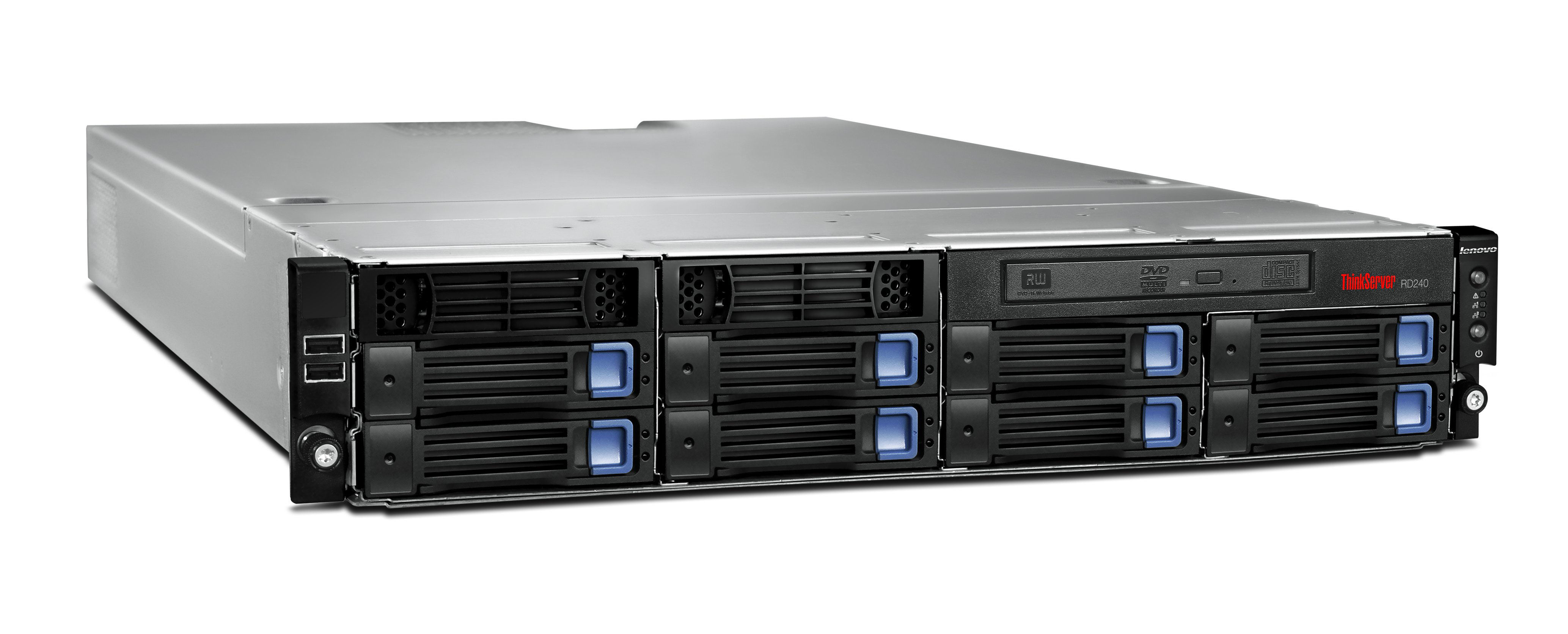Lenovo ThinkServer RD240 server Rack (2U) Intel® Xeon® 5000 Sequence E5645 2.4 GHz 8 GB DDR3-SDRAM 750 W