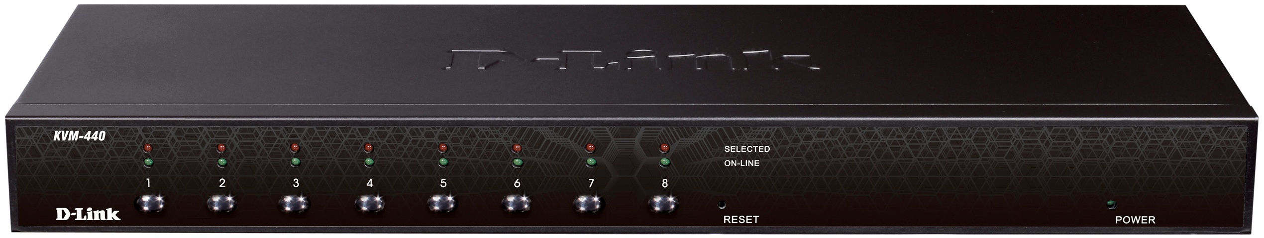 D-Link KVM-440 KVM switch Rack mounting Black