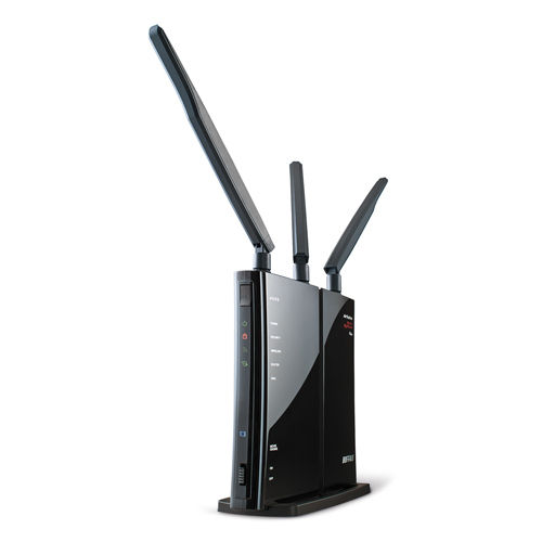 Buffalo WZR-HP-G450H wireless router Gigabit Ethernet Black