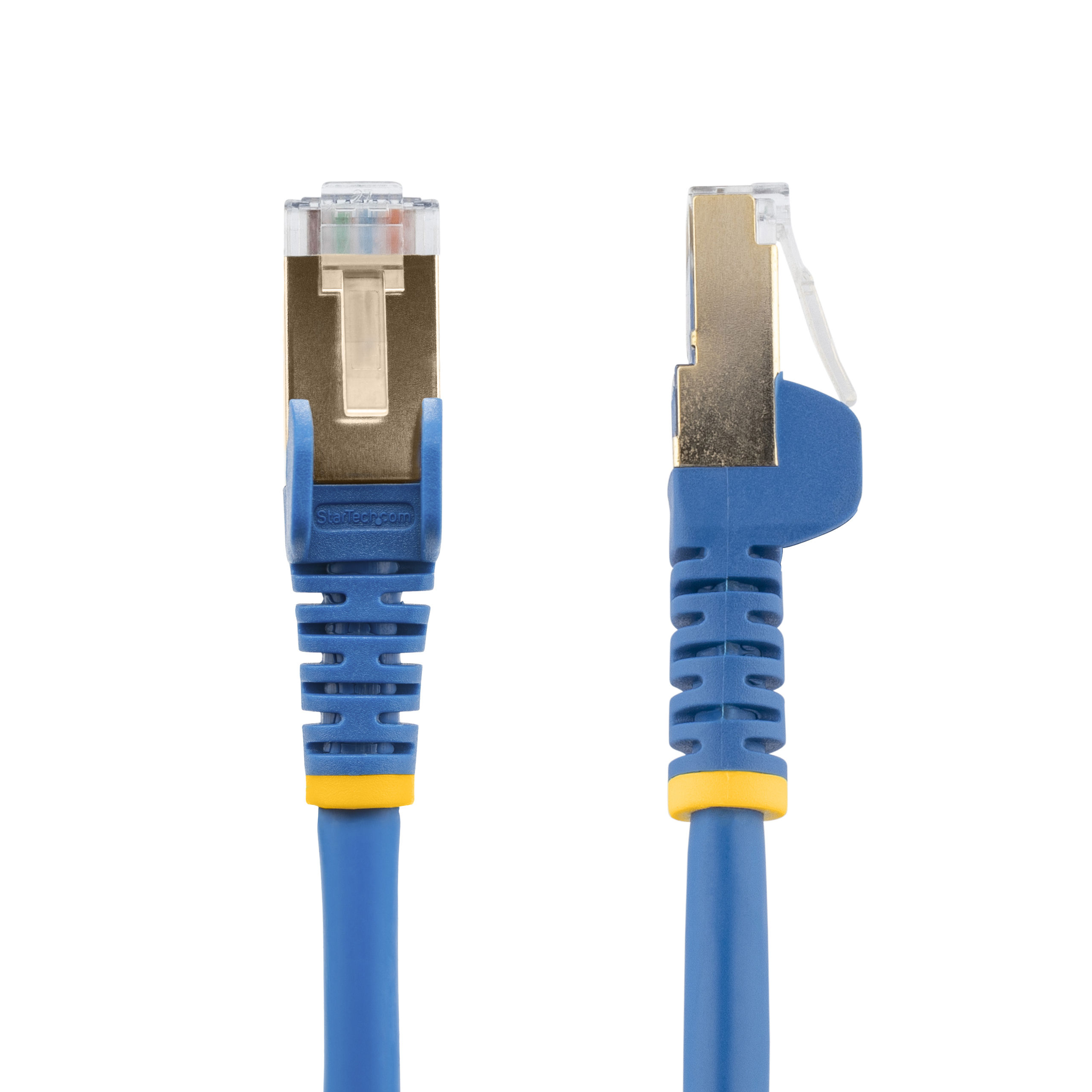StarTech.com 10ft CAT6a Ethernet Cable - 10 Gigabit Shielded Snagless RJ45 100W PoE Patch Cord - 10GbE STP Network Cable w/Strain Relief - Blue Individually Tested/Wiring is UL Certified/TIA