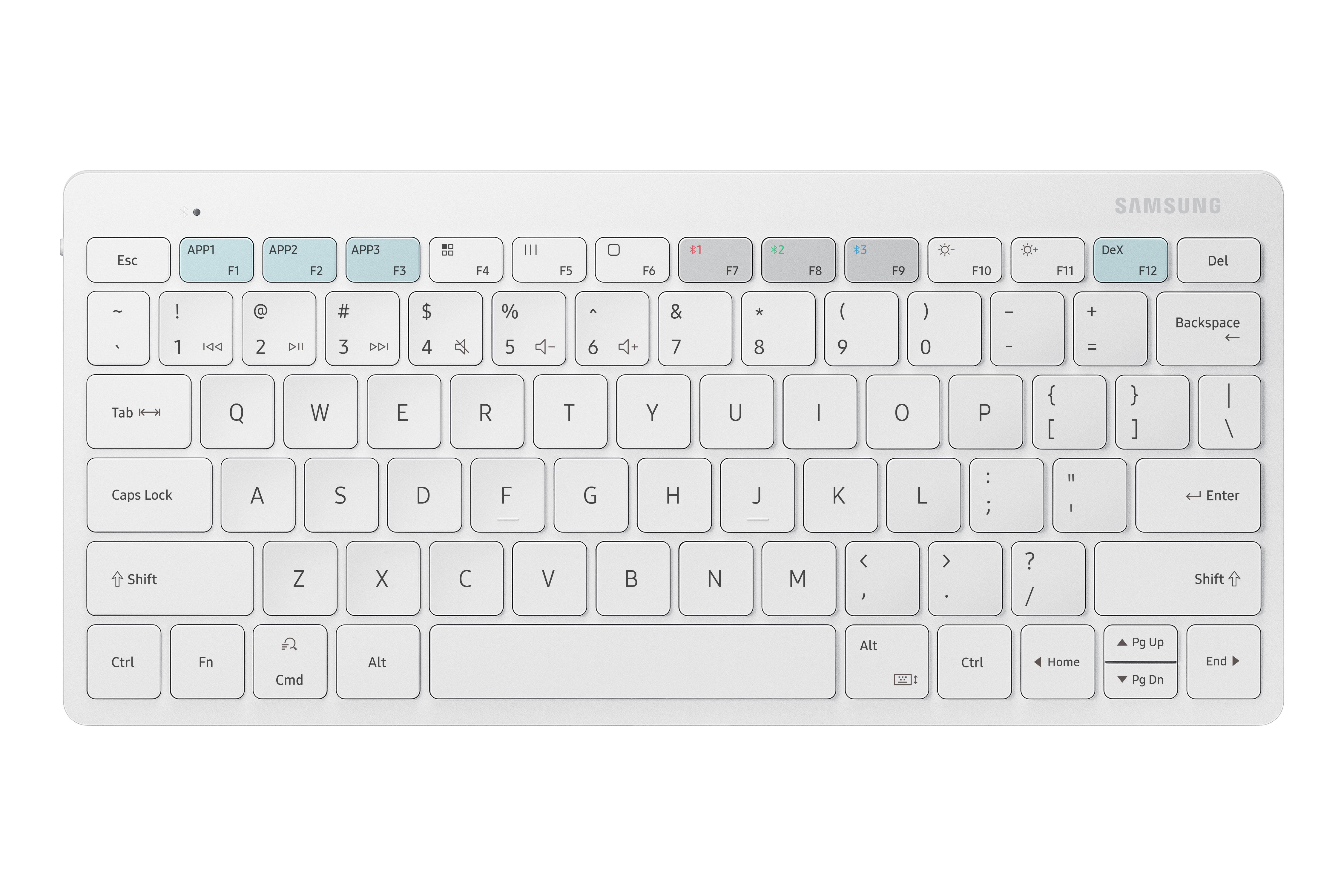 Samsung Smart Trio 500 keyboard Home Bluetooth QWERTY White