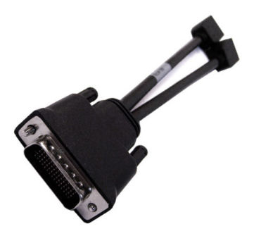 HP 637782-001 video cable adapter DMS 2 x DisplayPort Black