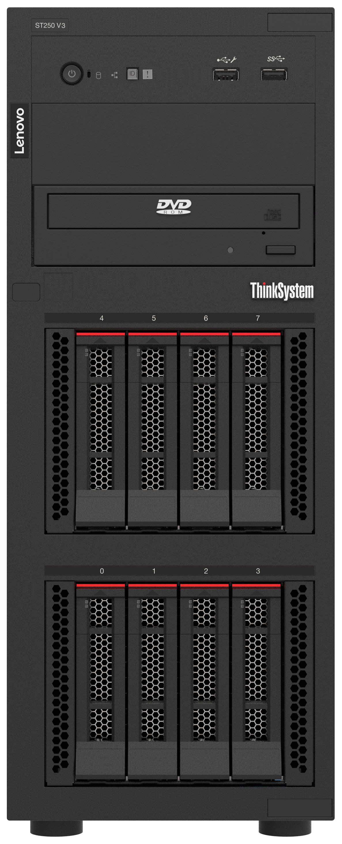 Lenovo ThinkSystem ST250 V3 server Tower Intel Xeon E E-2456 3.3 GHz 16 GB DDR5-SDRAM 800 W