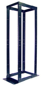 APC NetShelter 4 Post Open Frame Rack Square Holes Black