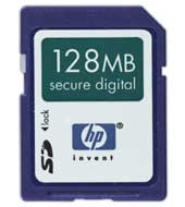 HP 128 MB secure digital card memory module