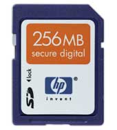 HP 256 MB secure digital card memory module