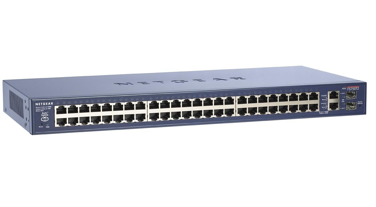 NETGEAR ProSafe™ 48 Port 10/100 Smart Switch + 2 Gigabit Ports