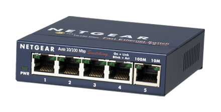 NETGEAR 5 Port Fast Ethernet Network Switch Unmanaged