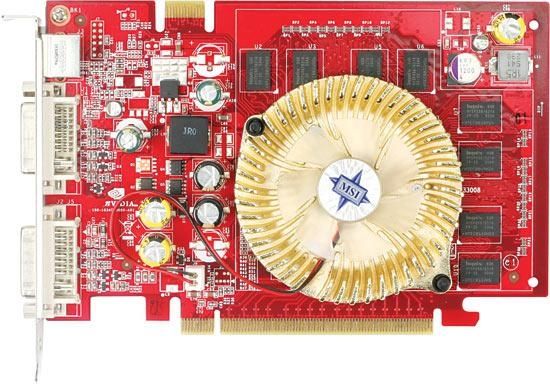 MSI NX7600GS-T2D256E graphics card NVIDIA GDDR2