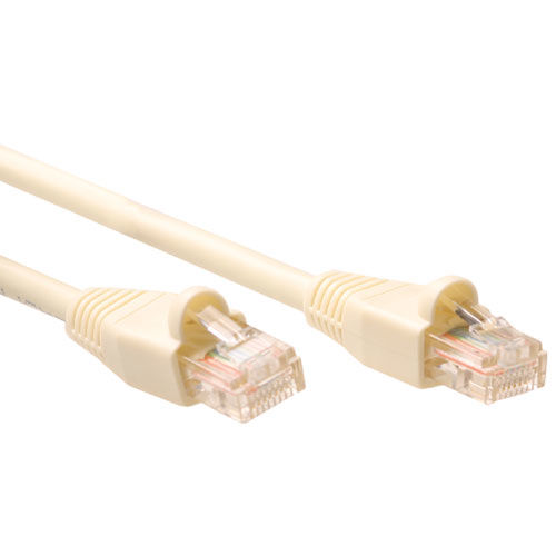 ACT CAT5E UTP patch cable Ivory with not molded boots