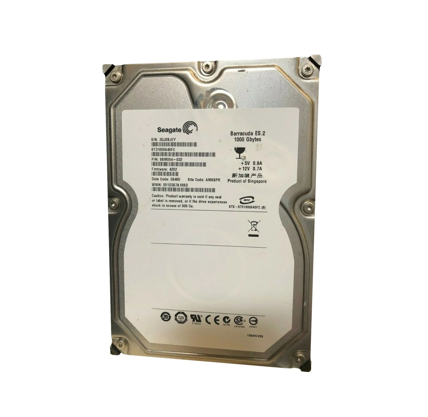 9BM004-032 - Seagate 1TB 7200RPM Fibre Channel 4Gb/s 3.5-in Hard Drive