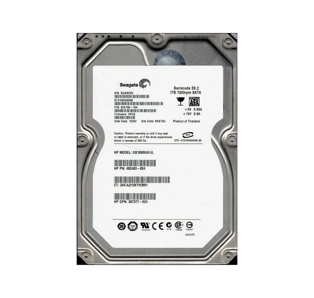 9CA158-784 - Seagate 1TB 7200RPM SATA 3Gb/s 3.5-in Hard Drive