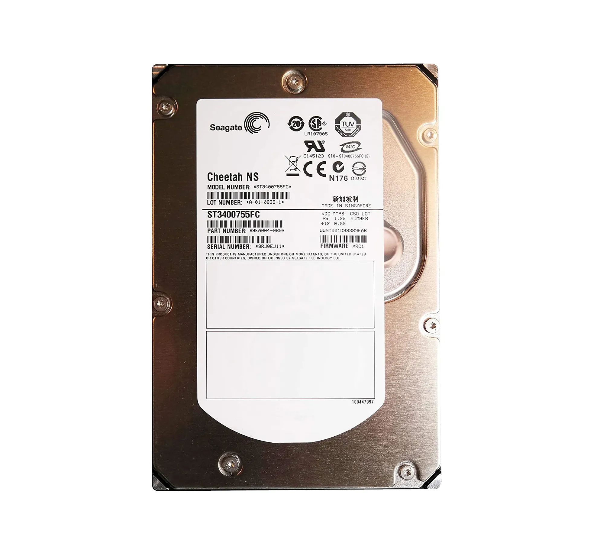 9EA004-080 - Seagate 400GB 10000RPM Fibre Channel 4Gb/s 3.5-in HDD