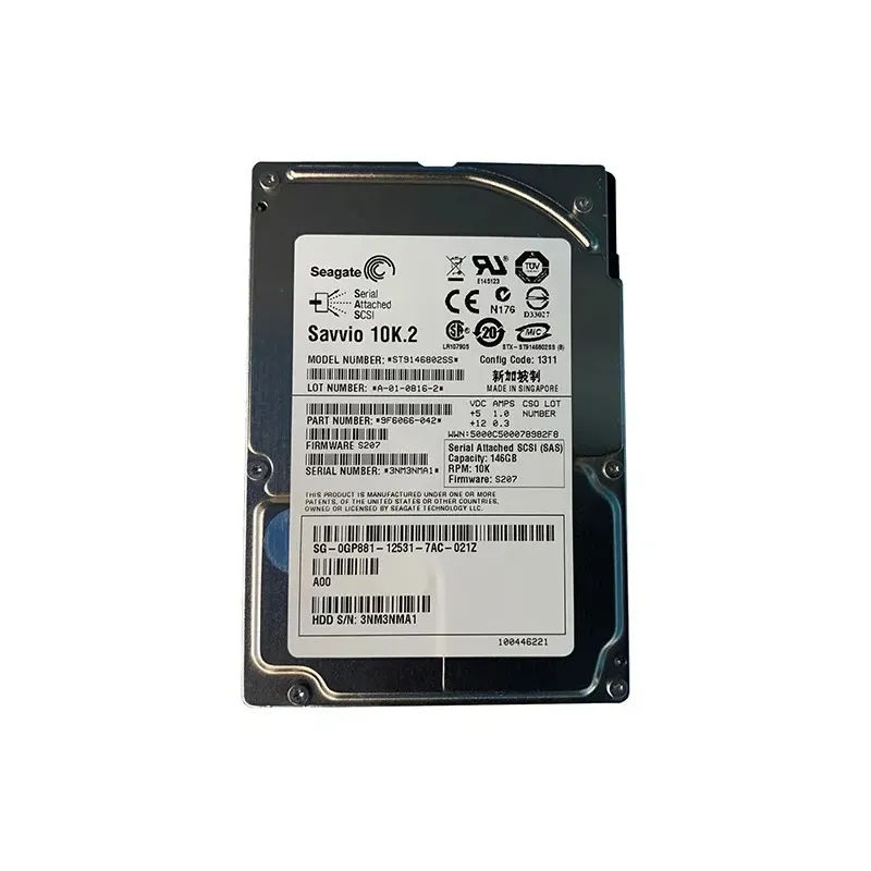 9F6066-042 - Seagate 146GB 10000RPM SAS 3Gb/s 16MB Cache 2.5-in HDD