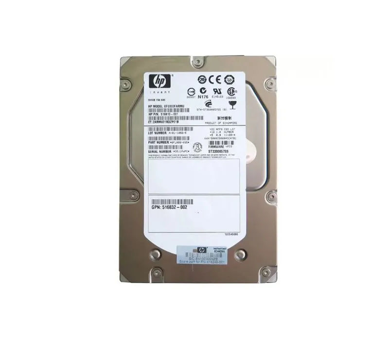 516810-001 - HP 300GB 15000RPM SAS 3.5-Inch Hard Drive