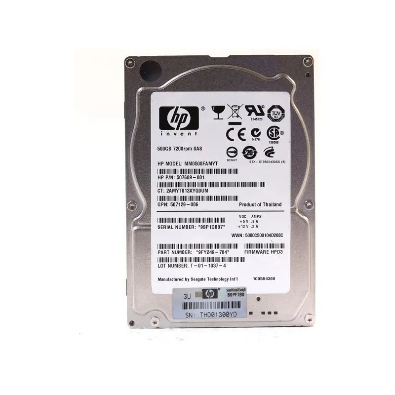 9FY246-784 - Seagate 500GB 7200RPM SAS 6Gb/s 2.5-in Hard Drive