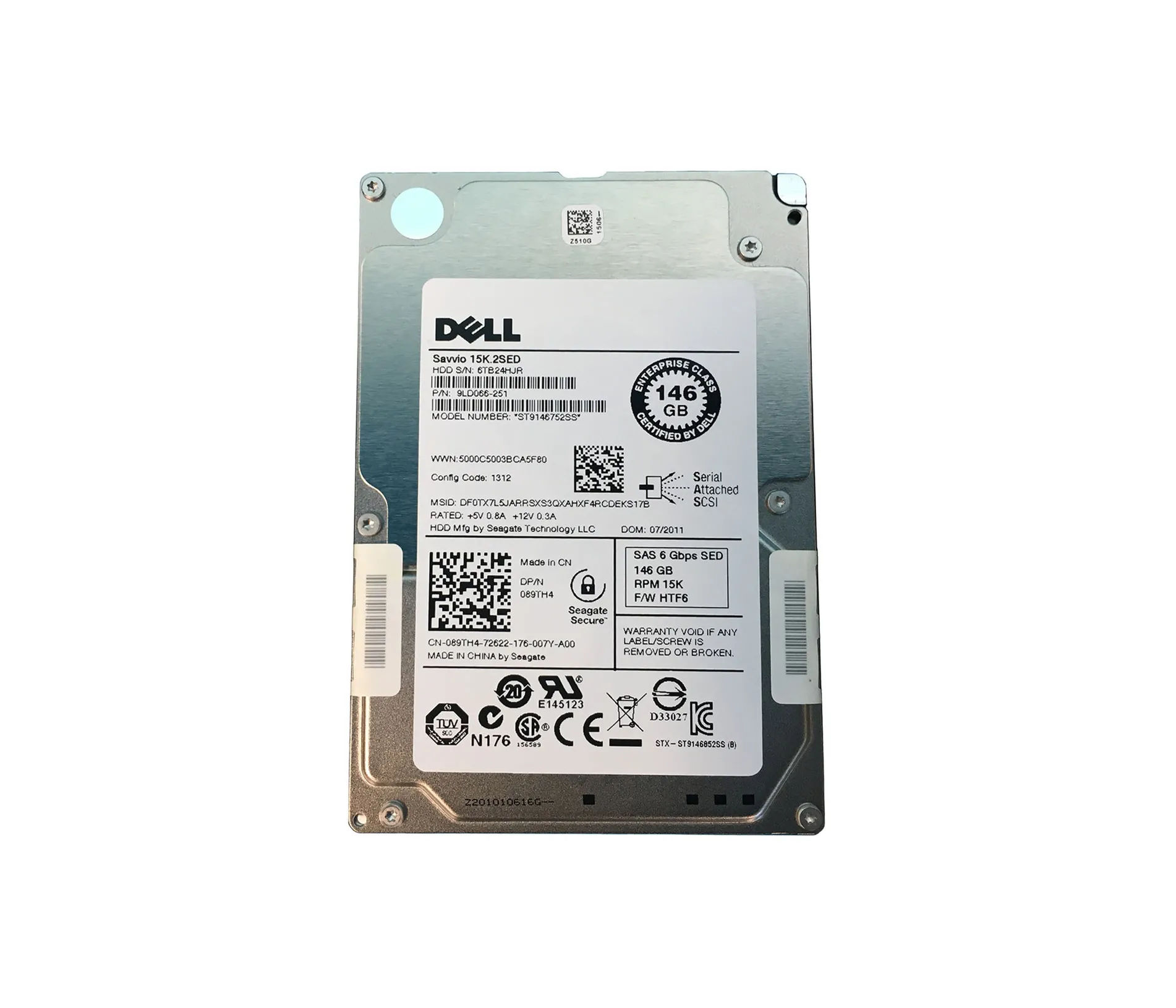 9LD066-251 - Seagate 147GB 15000RPM SAS 6Gb/s 16MB Cache 2.5-in HDD