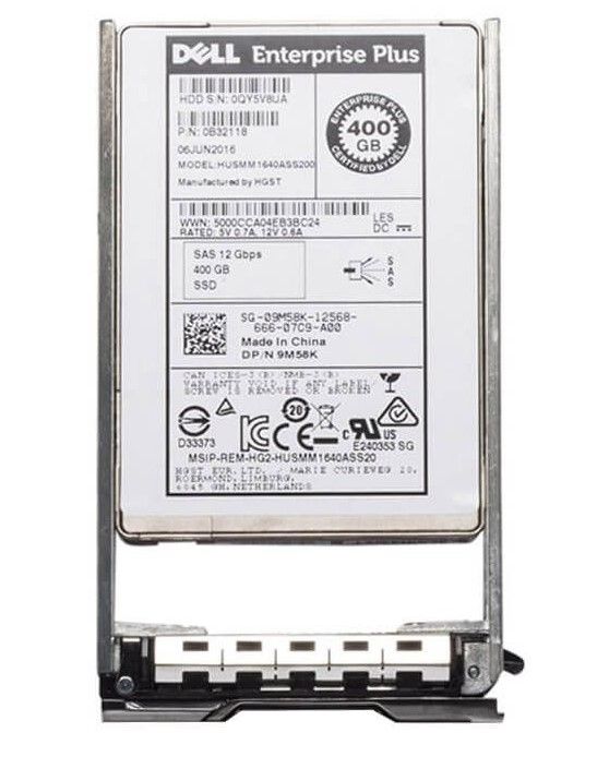 9M58K - Dell 400GB Equallogic 2.5 inch MLC 12Gb/s SAS SSD
