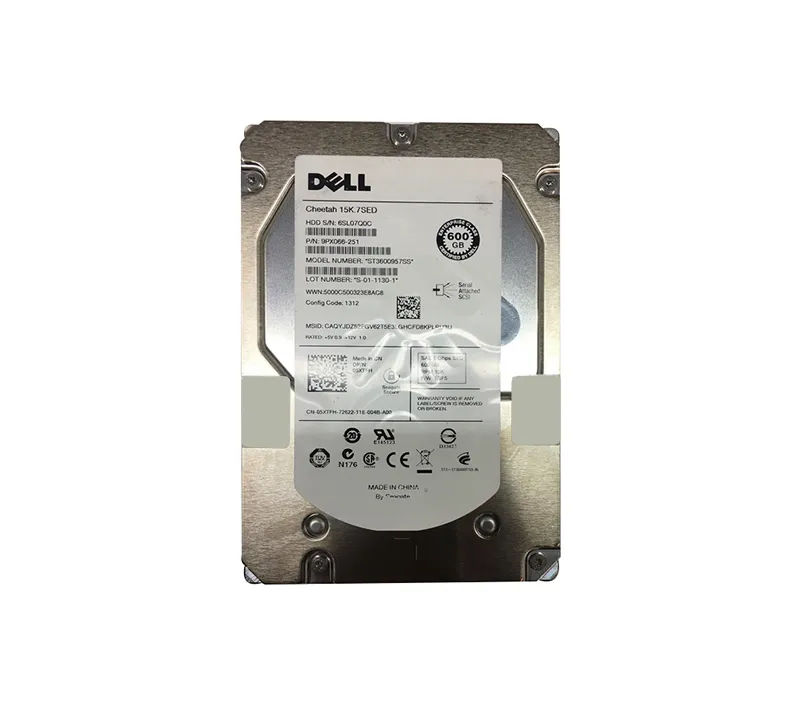 5XTFH - Dell 600GB 15000RPM SAS 6Gb/s 3.5-Inch Hard Drive