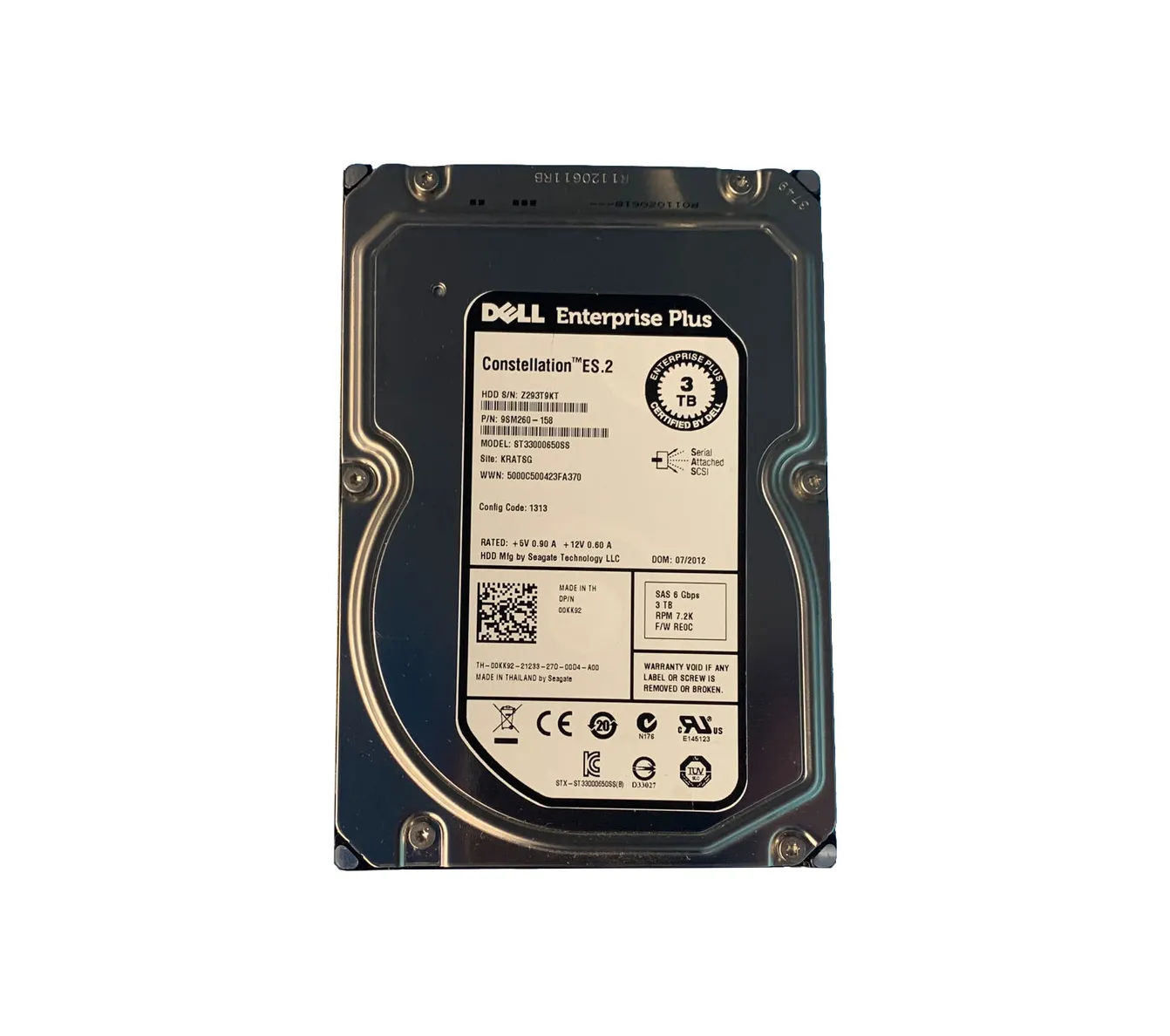 9SM260-158 - Seagate 3TB 7200RPM SAS 6Gb/s 3.5-in Hard Drive