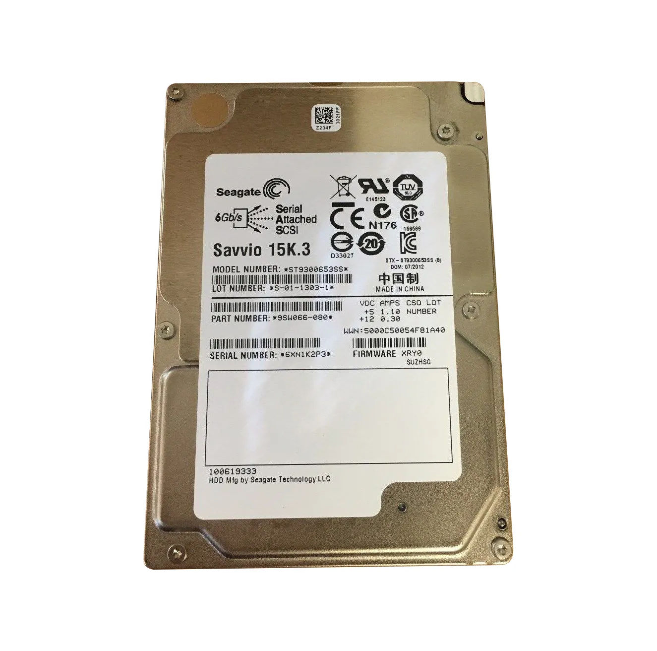 9SW066-080 - Seagate 300GB 15000RPM SAS 6Gb/s 64MB Cache 2.5-in HDD