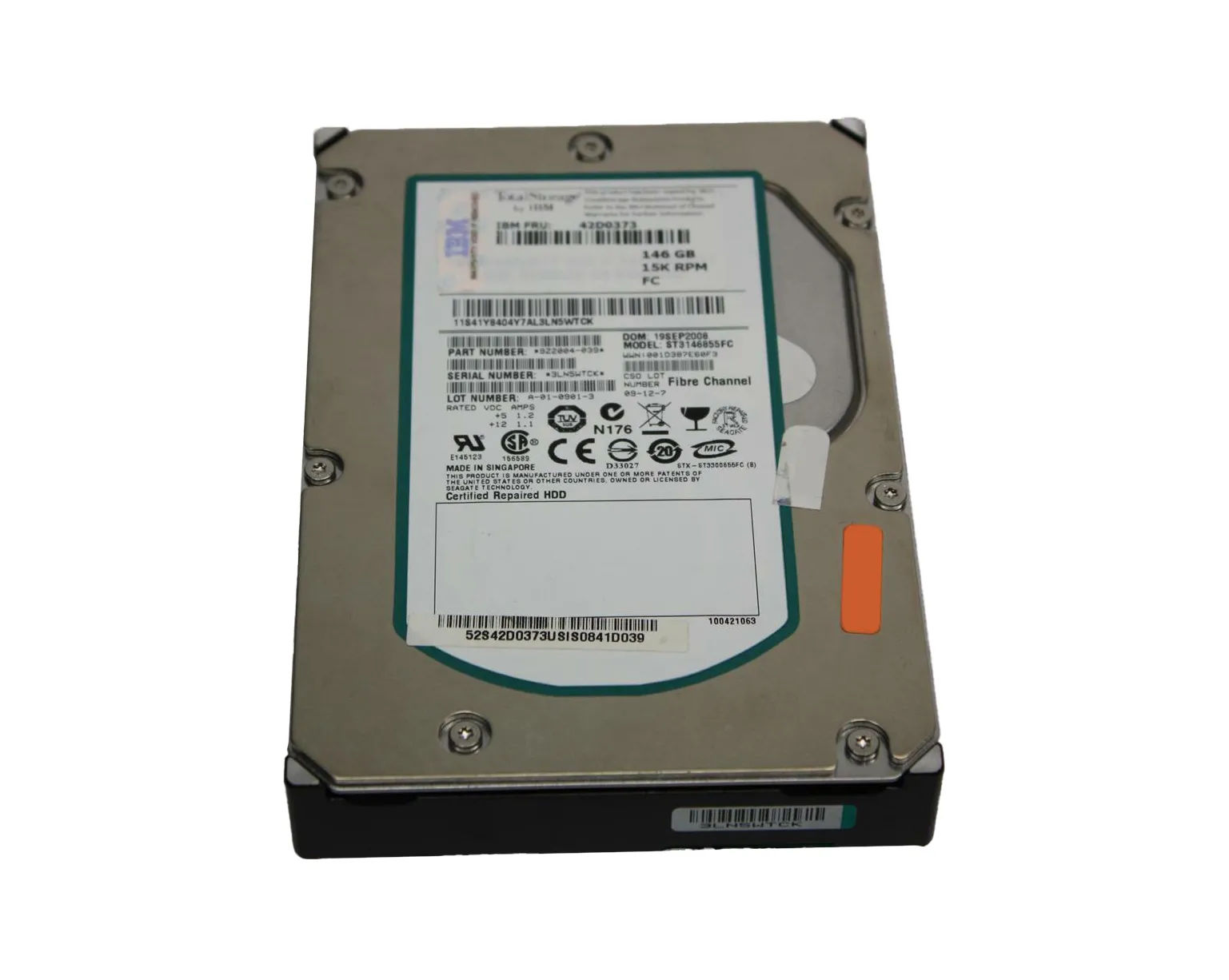 9Z2004-039 - Seagate 146.8GB 15K RPM Fibre Channel 4Gb/s 3.5-in HDD