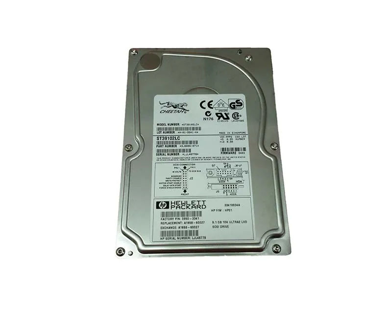 A1658-60027 - HP 9.1GB 10000RPM Ultra2 Wide SCSI 80-Pin 3.5-in HDD