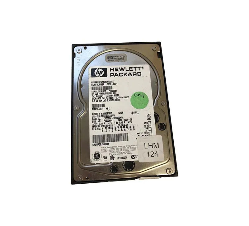 A1658-69027 - HP 9.1GB 10K U2W SCSI Hot Swap 80-Pin 3.5-in HDD