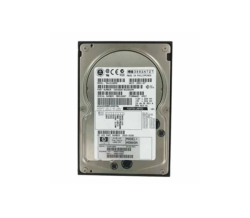 A5803-69002 - HP 18.2GB SCSI 10000RPM 3.5-Inch Hard Drive