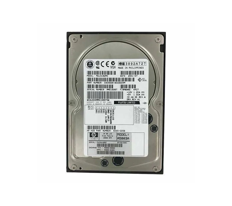 A5803A - HP 18.2GB SCSI 10000RPM 3.5-Inch Hard Drive