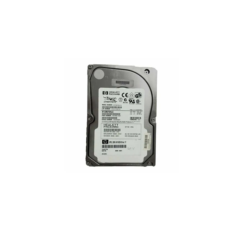 A6089-69001 - HP 36GB 10000RPM SCSI 160Mb/s 3.5-in Hard Drive
