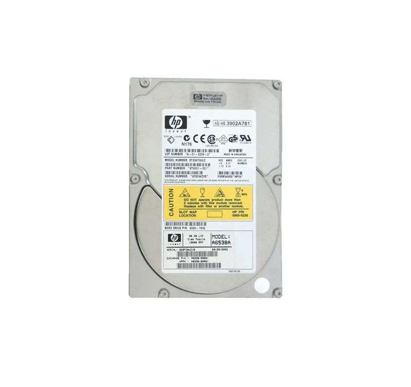 A6538A - HP 36.4GB 10000RPM SCSI 160MB/s 3.5-in Hard Drive
