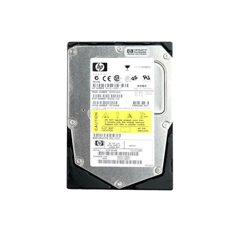 A6541-69001 - HP 36.4GB 15000RPM SCSI 160MB/s 3.5-in Hard Drive