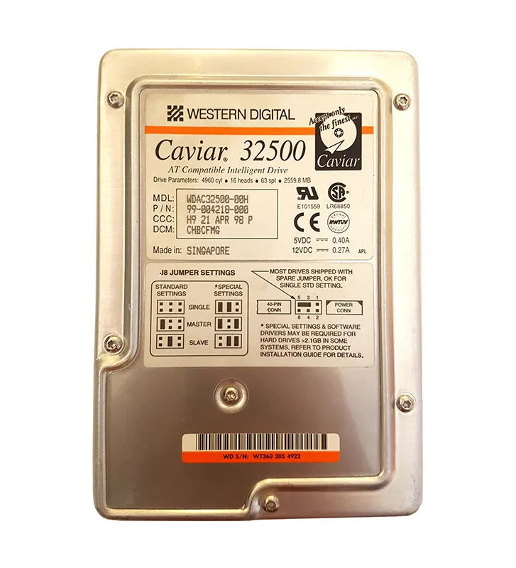 AC32500 - Western Digital 2GB 5200RPM EIDE 3.5-Inch Hard Drive