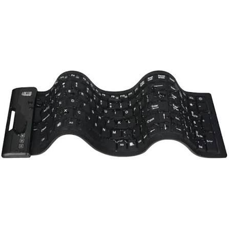 ADE-AKB-222UB - SLIMTOUCH 222 ANTIMICROBIAL WATERPROOF FLEX KEYBOARD (COMPACT SIZE)