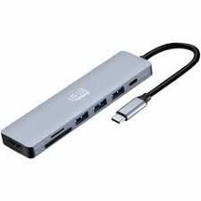 ADE-AUH-4030 - ADESSO 8-IN-1 USB-C MULTIPORT DOCKING STATION WITH 1XTYPE C PORT, 3X USB 3.0-A+P