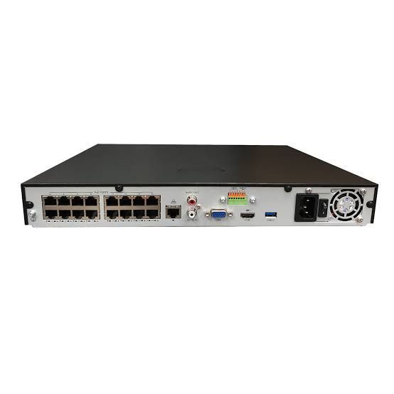 ADE-CYBERVIEWN16-TAA-20TB - 16CH NVR H.265 4K NO HDD POE, 2 SATA INTERFACE W/ 20TB PRE-INSTALLED HDD